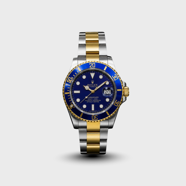 Rolex Submariner 126613LB Silver and Gold Oyster Bracelet with Blue Bezel