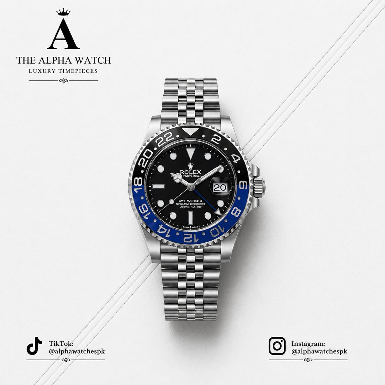 ROLEX BATMAN DIAL FULLY AUTOMATIC